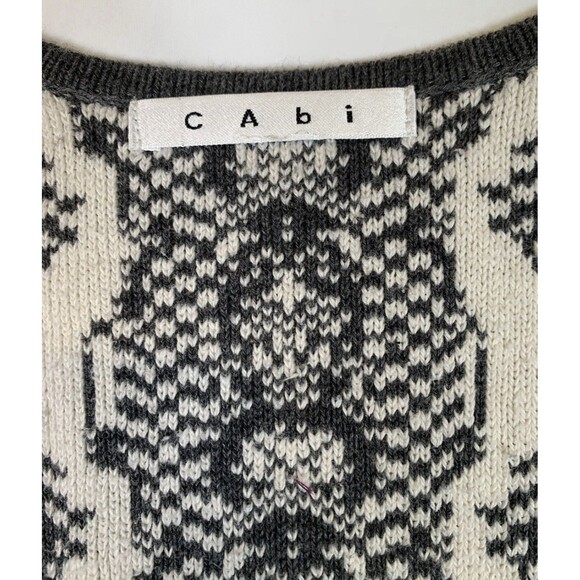 Cabi Peplum Gray Pullover Sleeveless Knit Sweater Vest Top Women’s Size Large - Picture 4 of 9